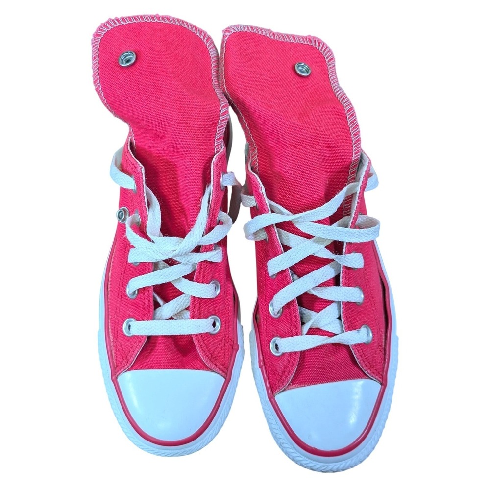 Converse All Star US 6 Women's Pink & Silver Low Top Sneakers Fold Over Tongue - Picture 6 of 9